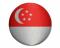 新加坡国旗58mm布胸章